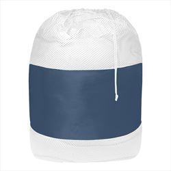 White Mesh with Navy